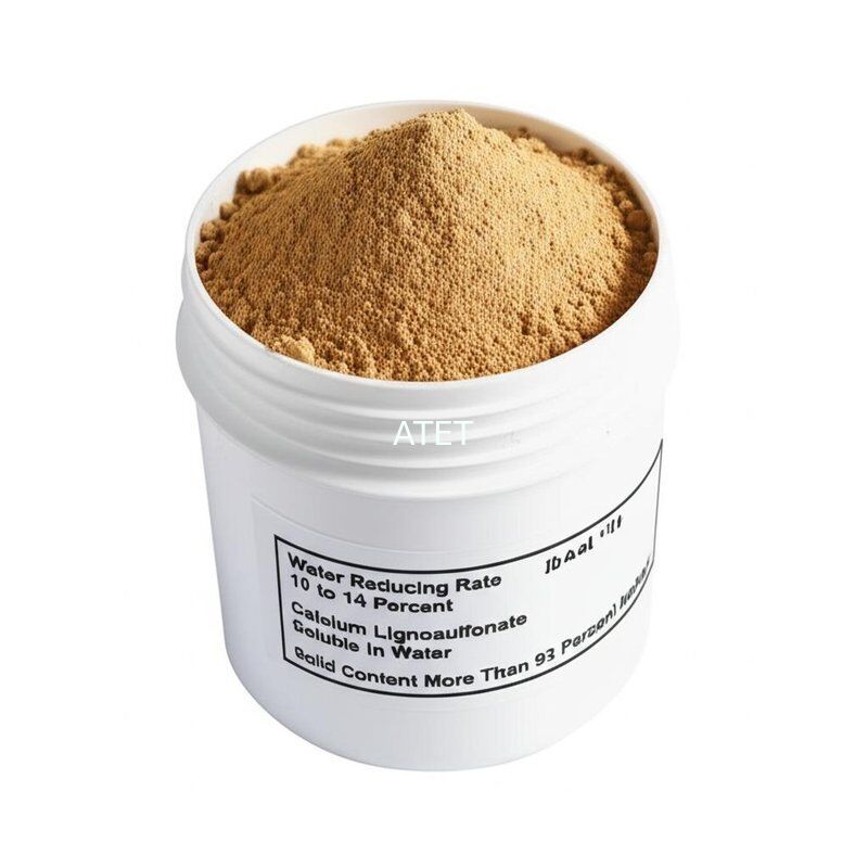 อัตราการลดน้ํา 10 ถึง 14 เปอร์เซ็นต์ แคลเซียม ลิกโนซัลโฟเนต สามารถละลายในน้ํา เนื้อหาแข็งมากกว่า 93 เปอร์เซ็นต์